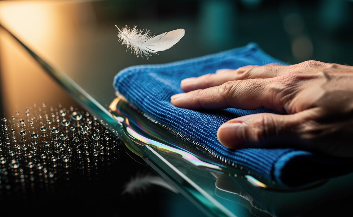 Feather-light stroke reduces surface smears: why gentle friction prevents streak formation