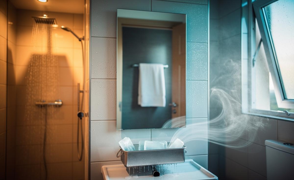 Quiet shower steam trick for mirror clarity: why humidity control stops condensation